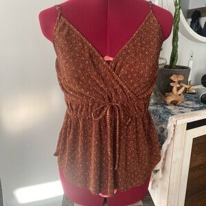 Abercrombie & Fitch Babydoll Brown Camisole